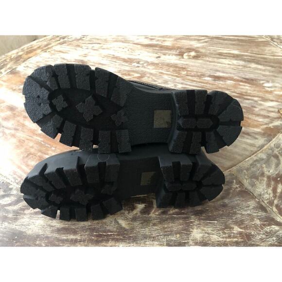 ALDO Grandleap Bootie Buckled Combat Black NEW 6 US - Picture 7 of 9